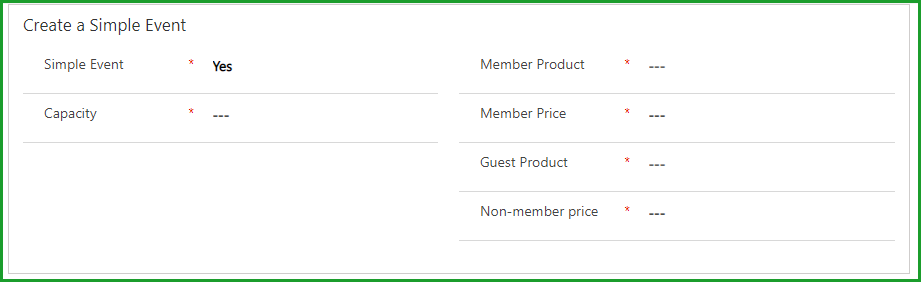 Create Simple Event