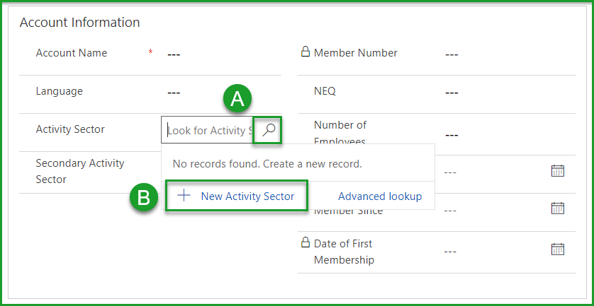 New Activity Sector