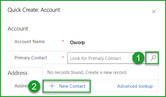 Create a contact
