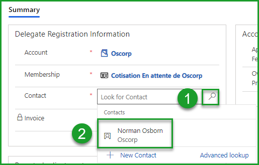 Select Contact