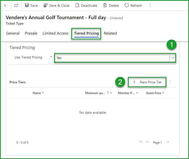 Tiered Pricing