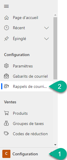 Configure reminders
