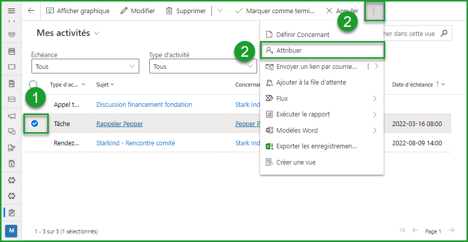 Attribuer Tâche