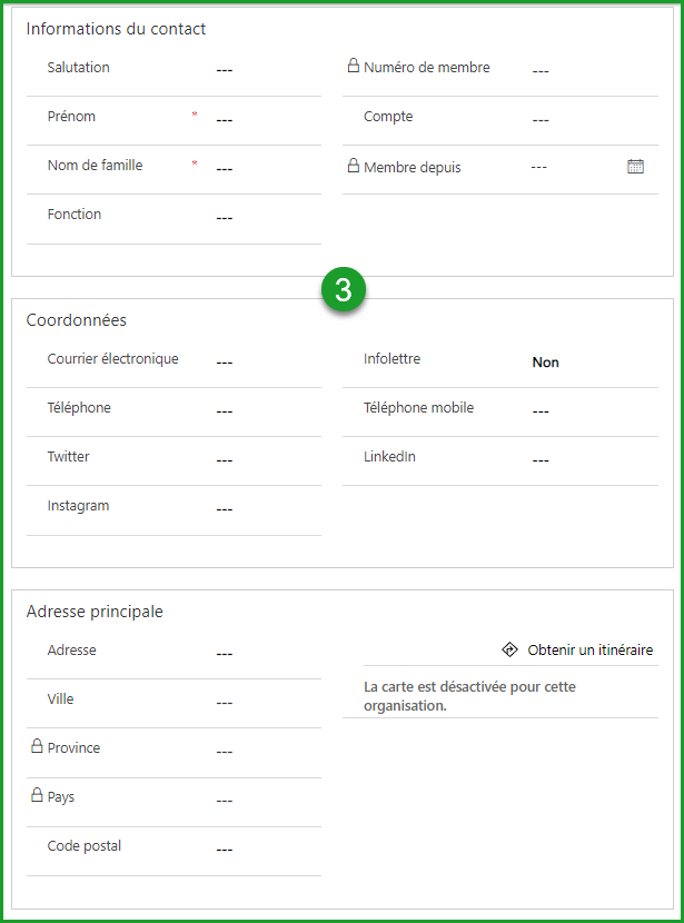 Créer Contact