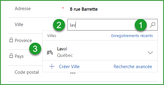 Choisir ville