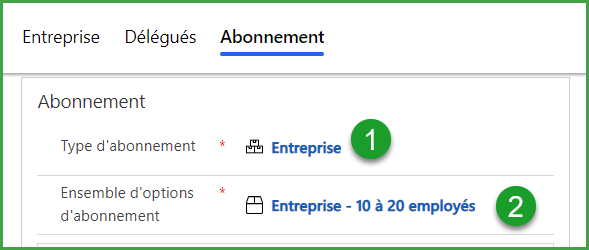 Définir l&#39;abonnment
