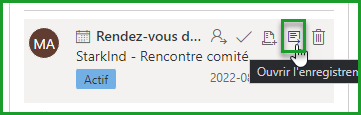 Ouvrir Enregistrement