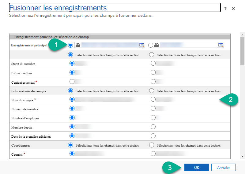 Fusionner comptes